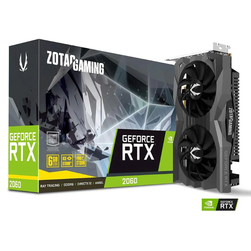 Zotac Gaming GeForce RTX 2060 6GB GDDR6 Graphics Card - كرت الشاشة